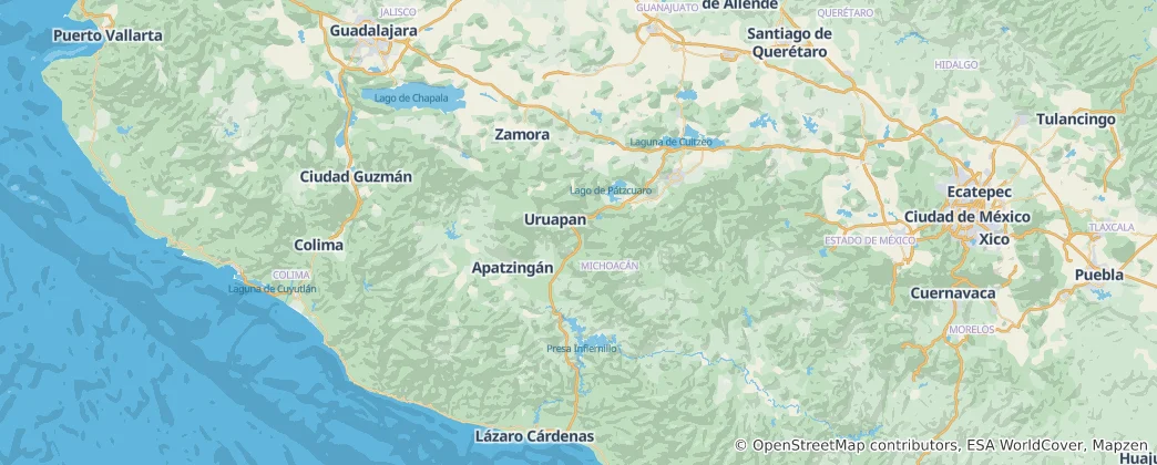 Mapa De Michoacán