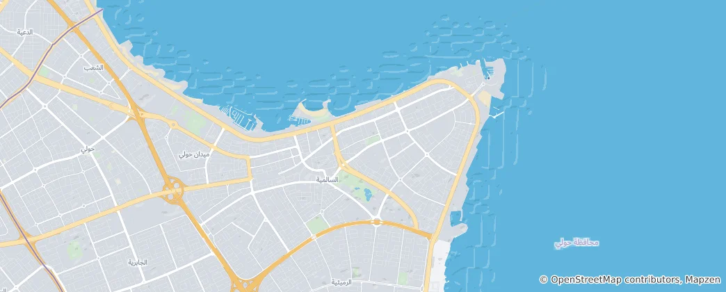 Mapa Midan Hawally