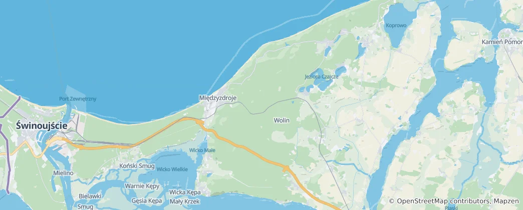 Mapa Miedzichowo