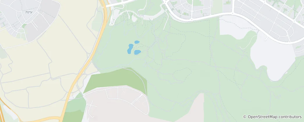 Kaart van Migdal Tzedek National Park