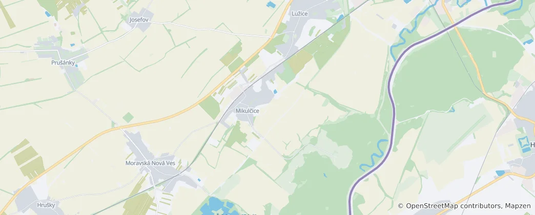 Karte von Mikulčice