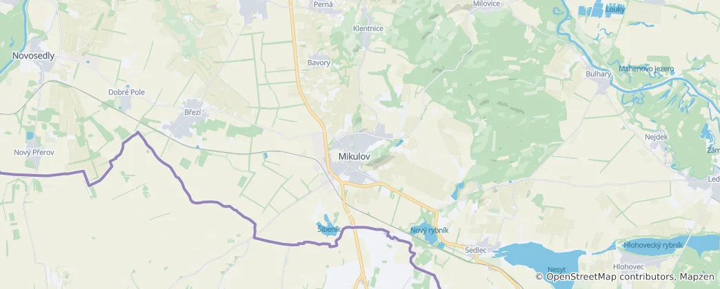 Mapa Mikulov