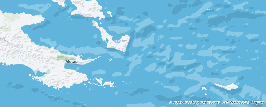 Map of Milne Bay Province