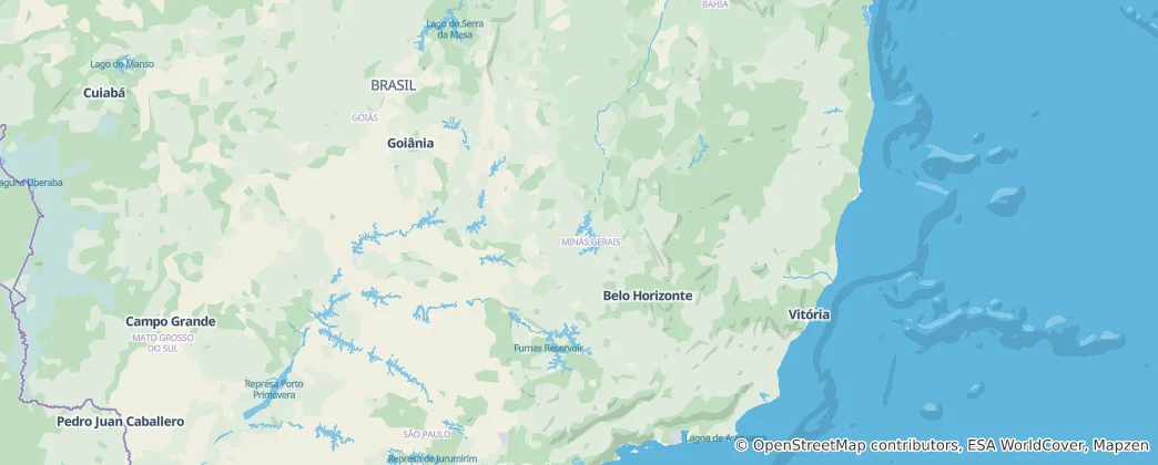 Map of Minas Gerais