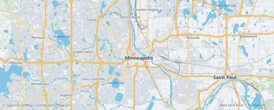 Minneapolis — Mapa