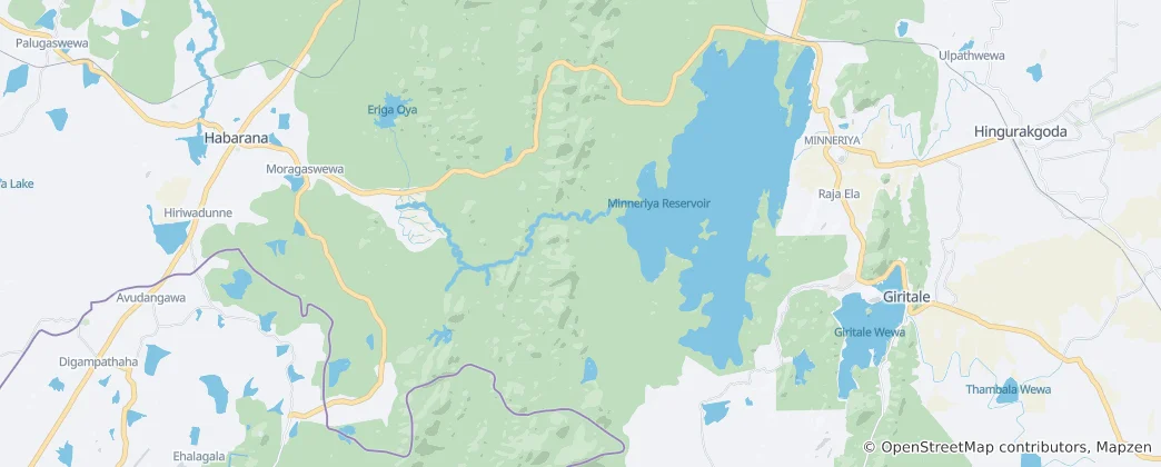 Mapa Minneriya