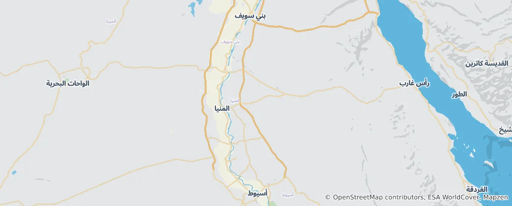 Map of Minya Governorate