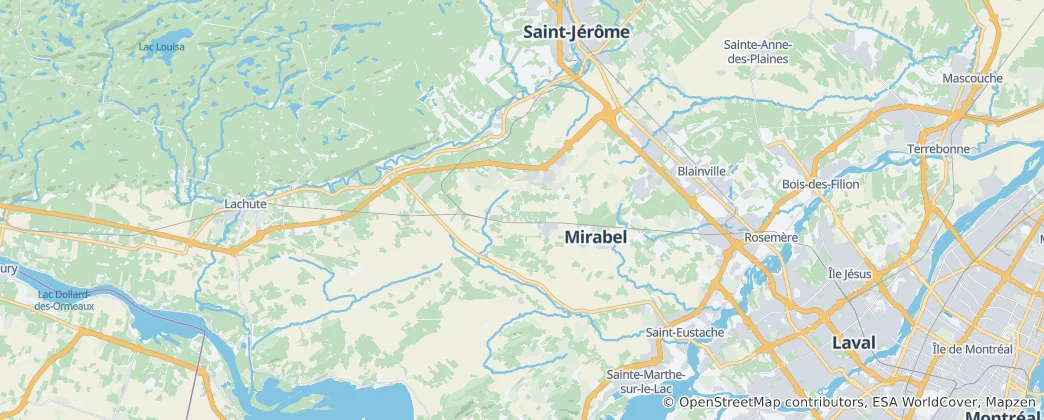 Térkép: Mirabel