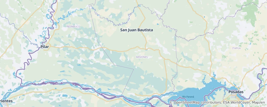 Mappa di Misiones
