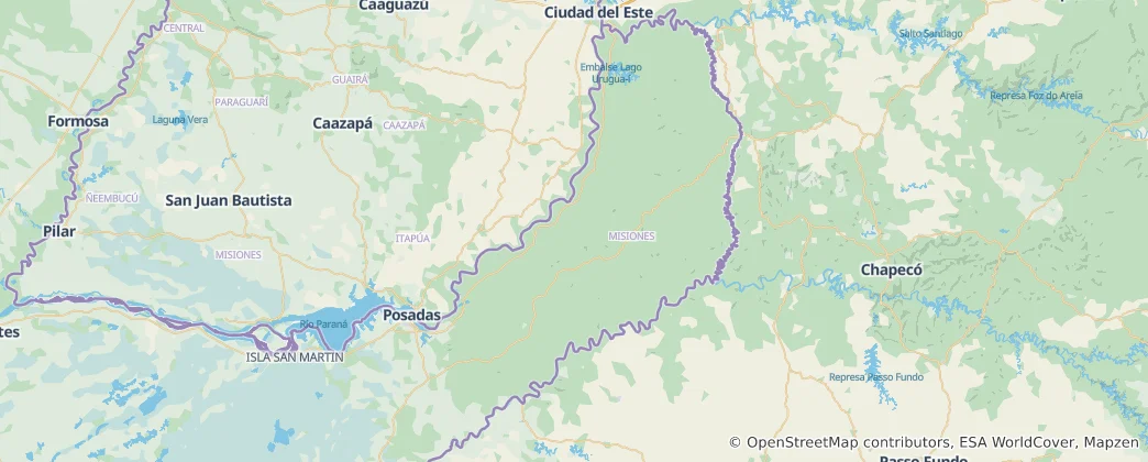Misiones eyaleti Haritası