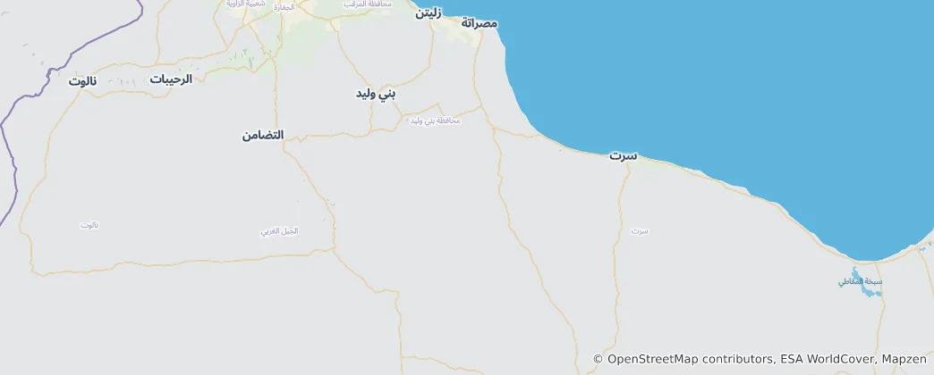 Map of Misrata District