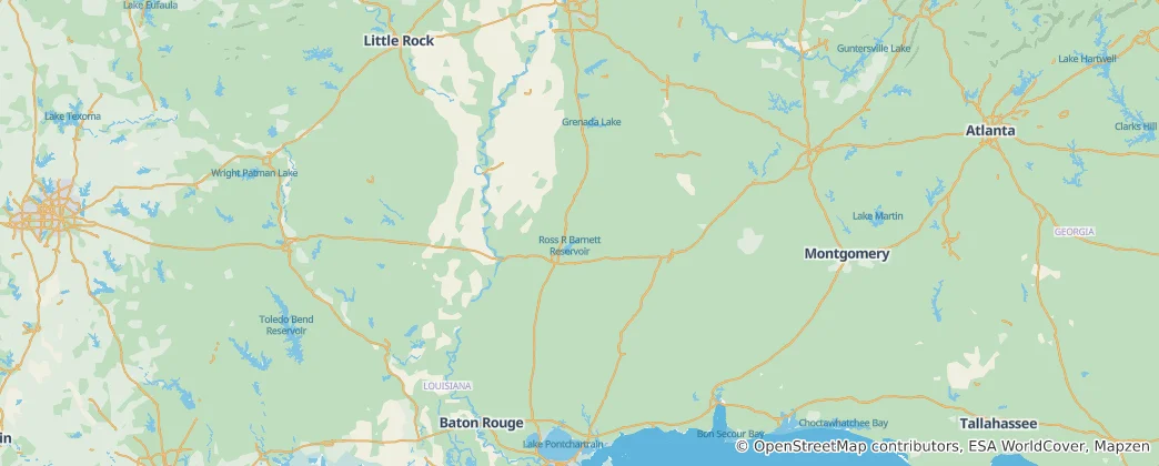 密西西比州 地图