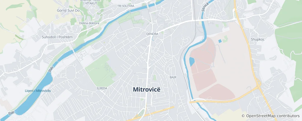 Map of Mitrovica