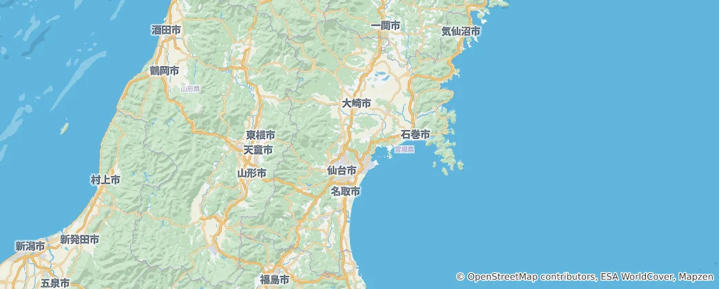 미야기현 지도