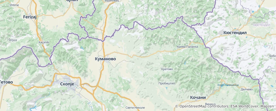Mapa Severovýchodní region