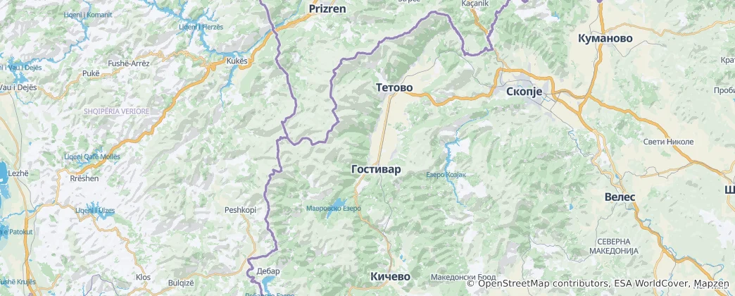 Map of Polog Region