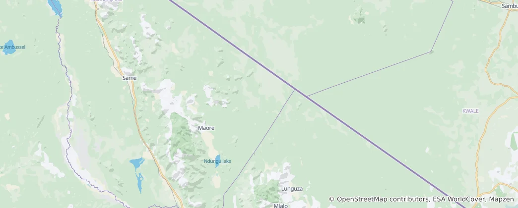 Mappa di Mkomazi National Park