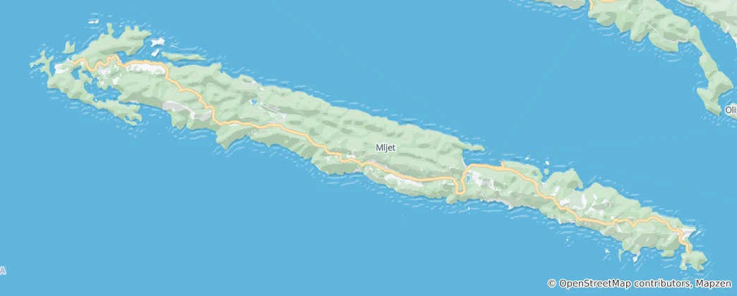 Map of Mljet