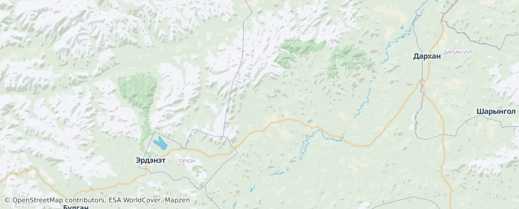 Orkhontuul — 地图