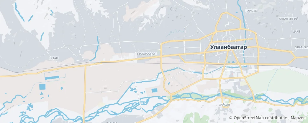 Karte von Bayangol
