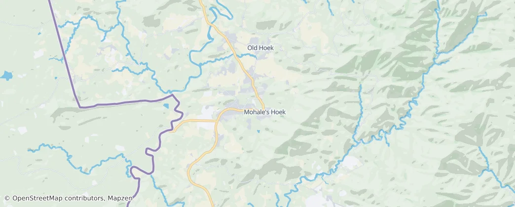 Mohale's Hoek — Map