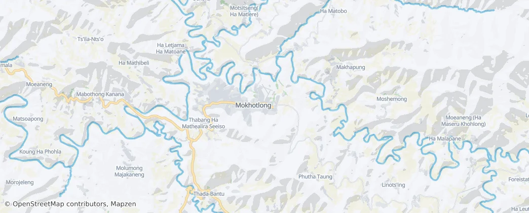 Mokhotlong — Map
