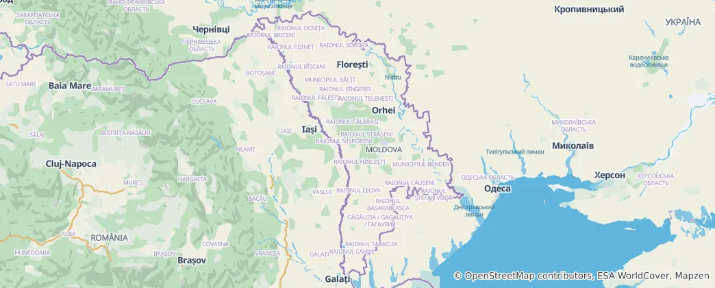Map of Moldova