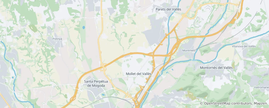 Mapa Mollet del Vallès