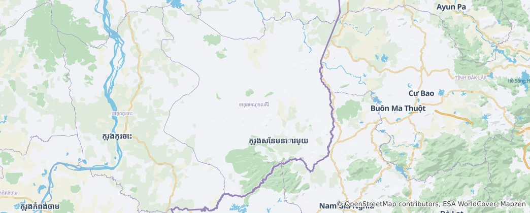 Mapa Prowincja Mondol Kiri