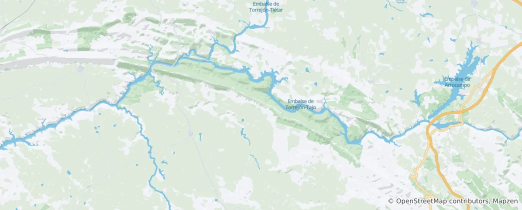 Mapa Národní park Monfragüe