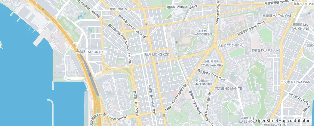 Map of Mong Kok