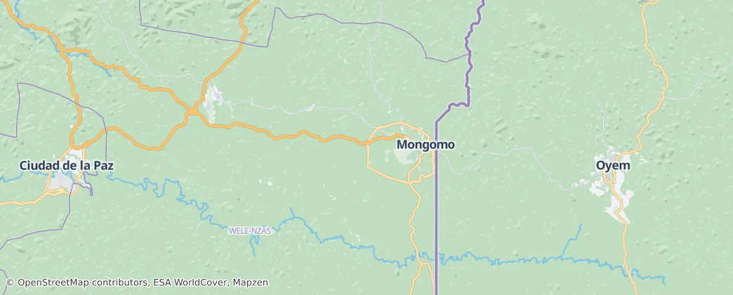 Mongomo — Map