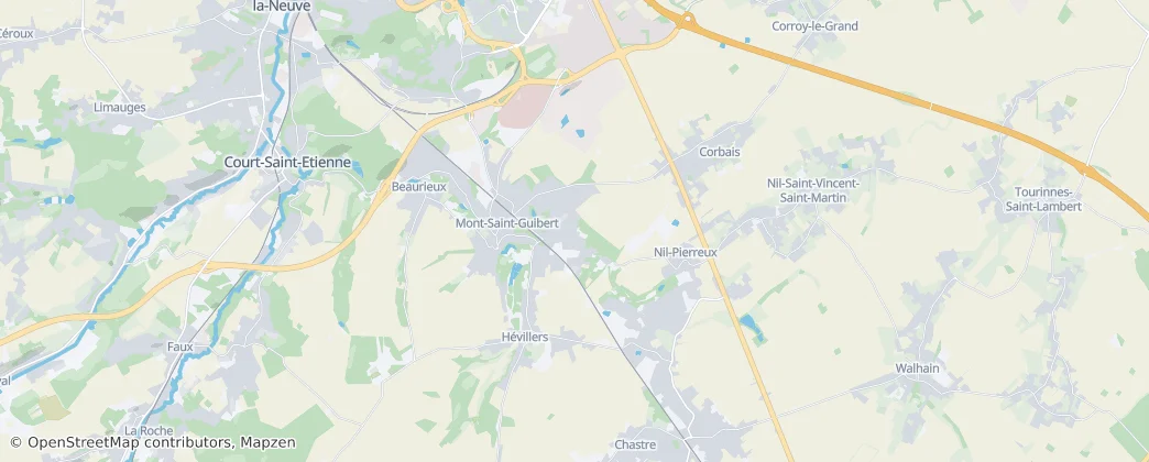 Mont-Saint-Guibert — Carte