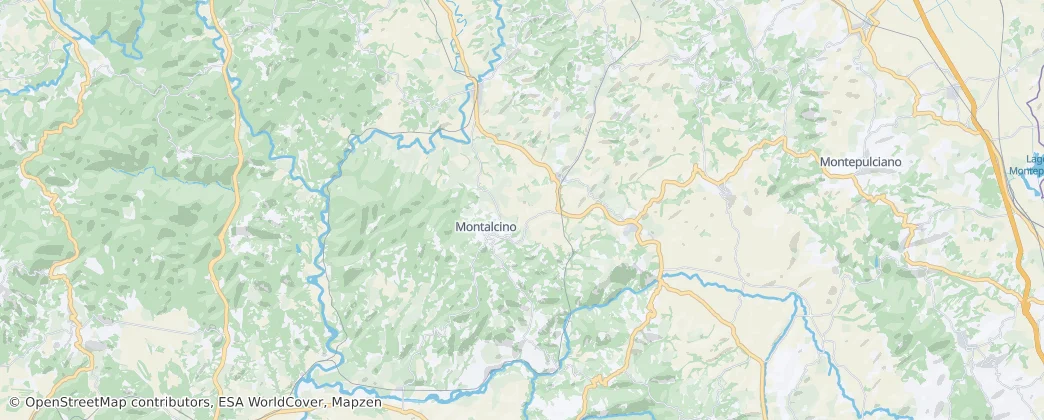 Montalcino – Mapa