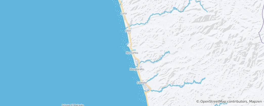 Map of Montañita