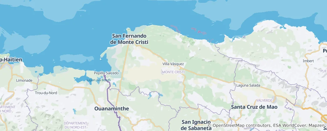 Kaart van Monte Cristi