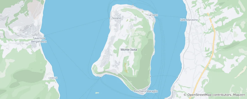Kaart van Monte Isola