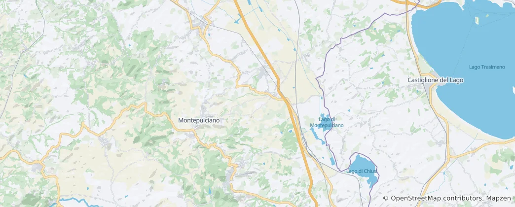 Map of Montepulciano