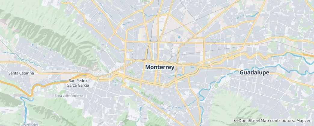Karte von Monterrey