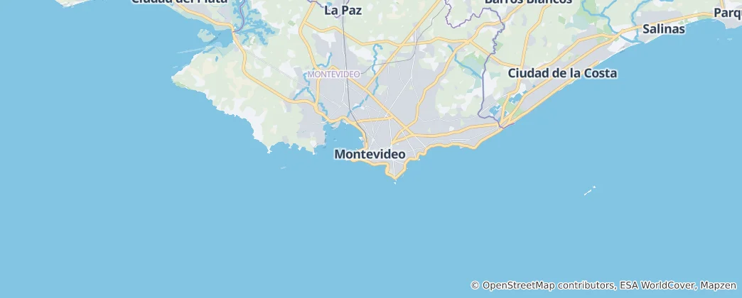 Map of Montevideo Department