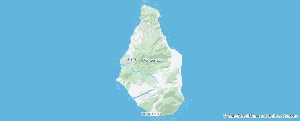 Map of Montserrat