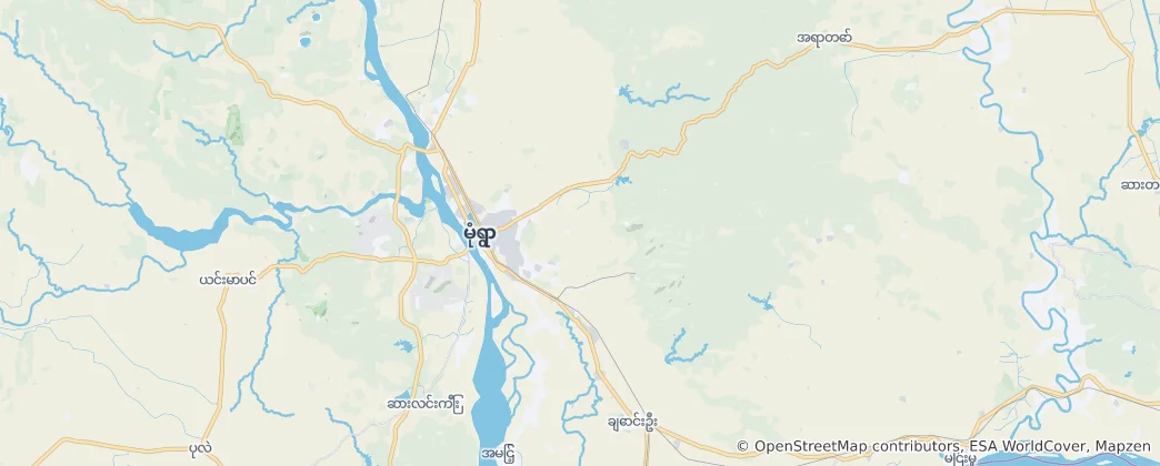Map of Monywa Township