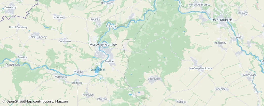 Moravský Krumlov — Mappa