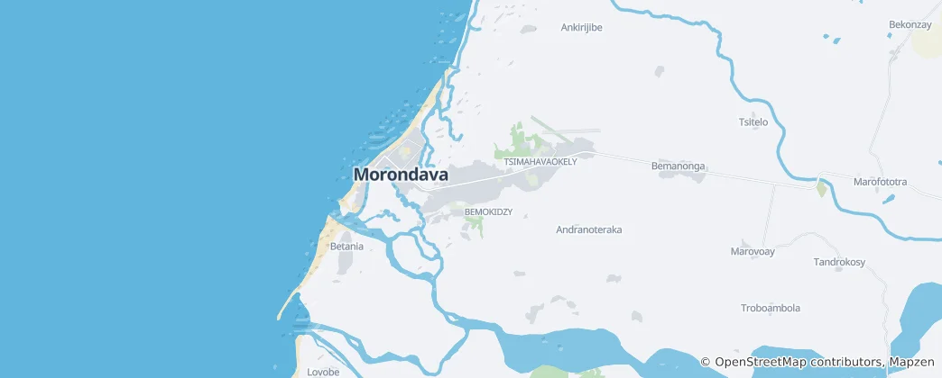Kaart van Morondava