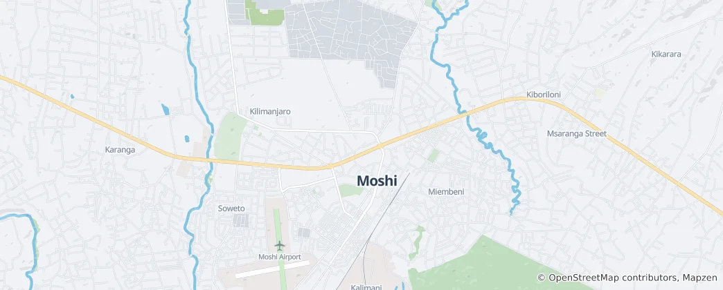 Map of Moshi