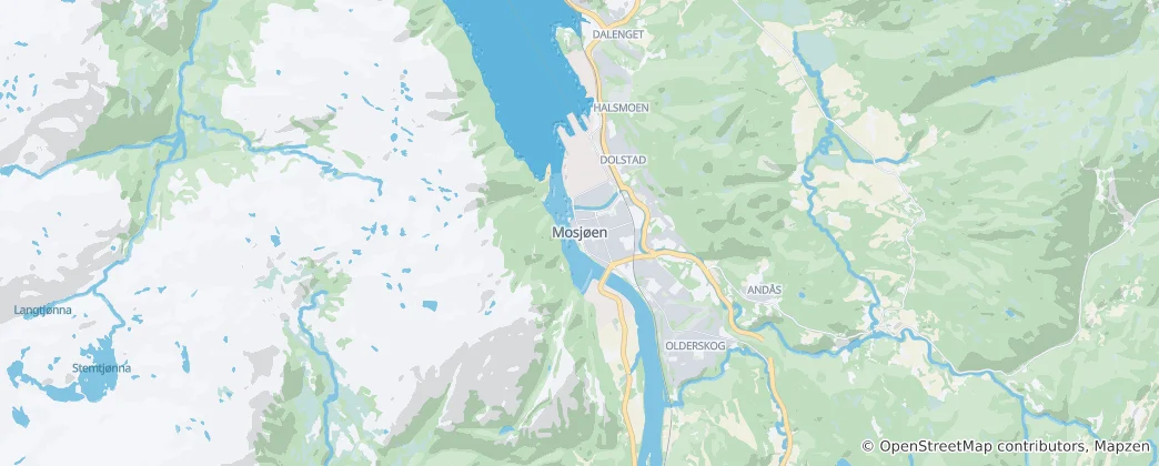 Mappa di Mosjøen