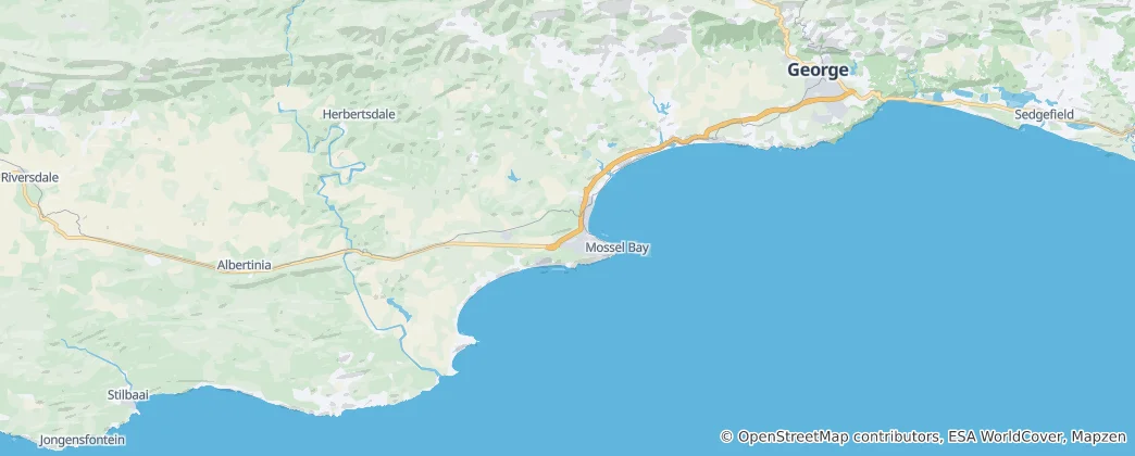 Mapa Mossel Bay Local Municipality