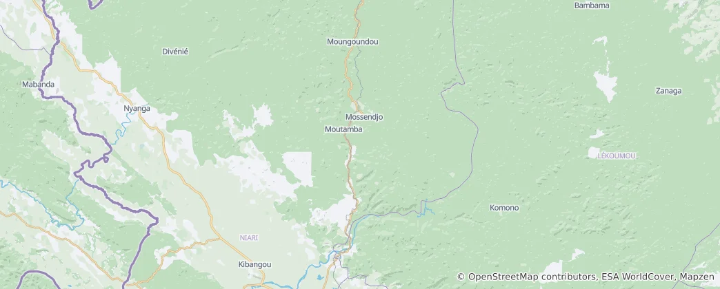 Mapa Mossendjo