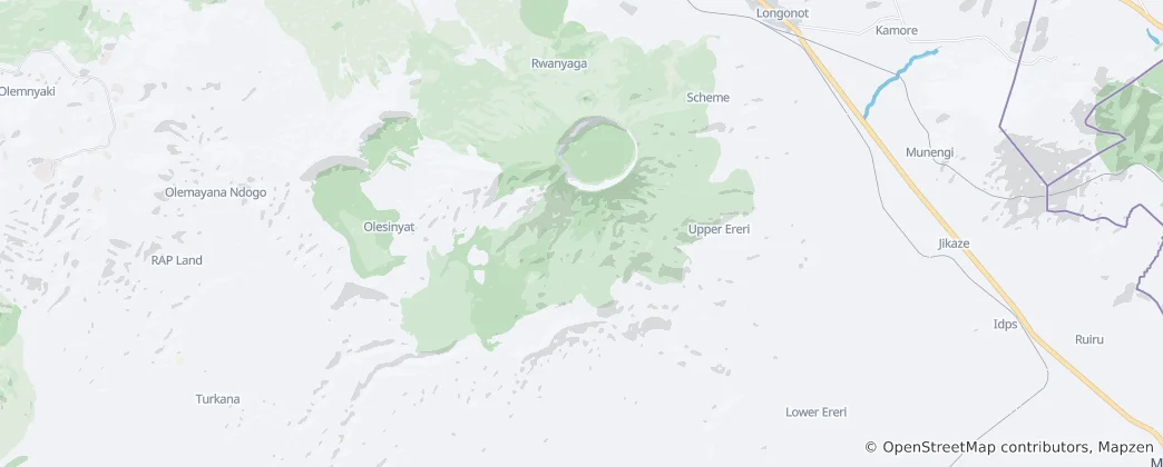 Mappa di Mount Longonot National Park