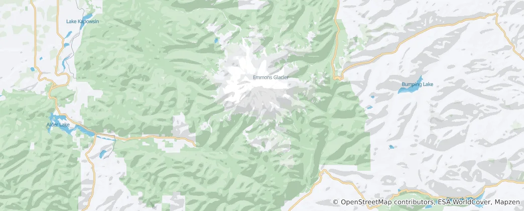 Mappa di Parco Nazionale del Monte Rainier